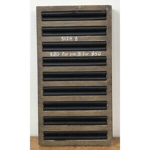 Handmade Custom Made Wooden Ring Jewelry Retail Store Shop Display Holder Wood 4